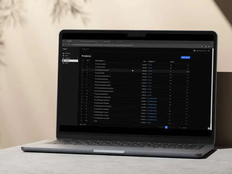 Image du site E-commerce + stripe