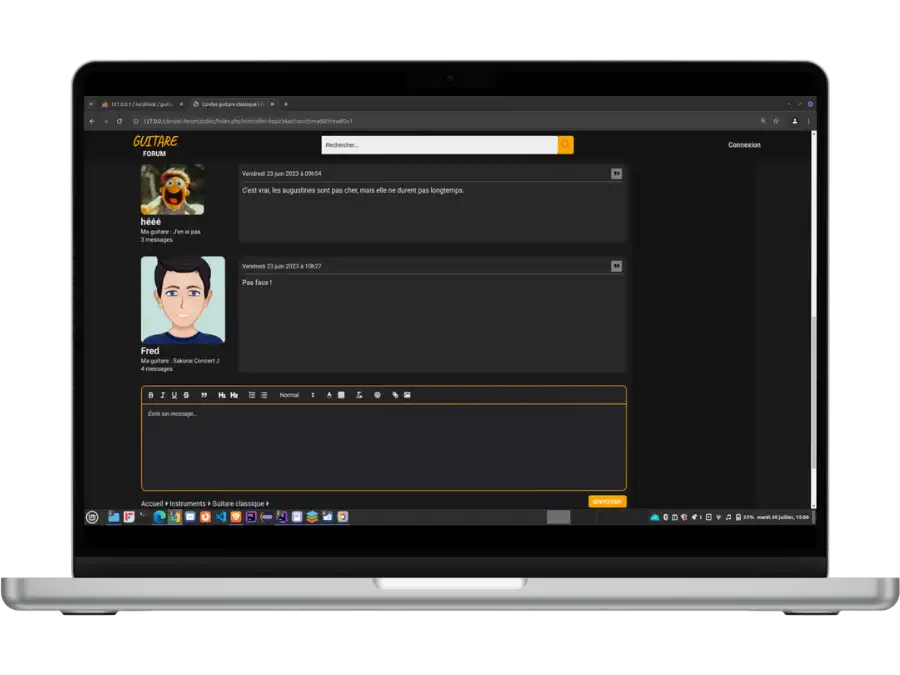 Image du site Forum de discussion