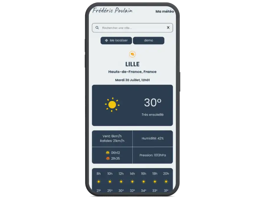Image du site Application Météo